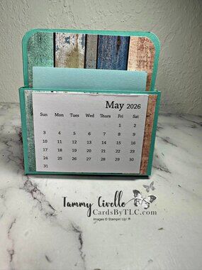 Hand Crafted Desk Calendar & Post-It Note Holder - Hand Crafted By Me